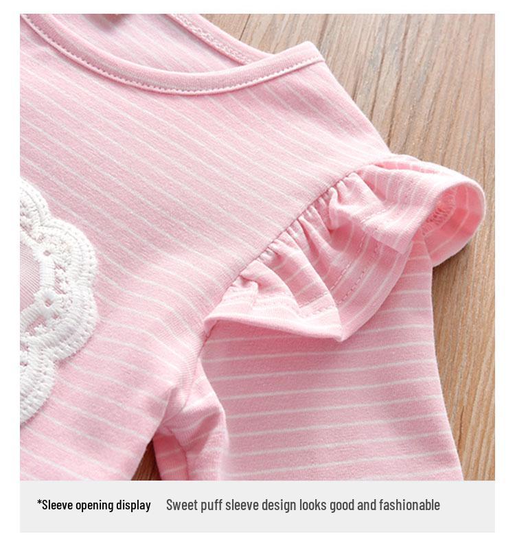 Elastisches Baumwoll-Langarm-T-Shirt für Mädchen - Stilvoll, im koreanischen Stil, vielseitige Frühjahrs-/Herbstbekleidung