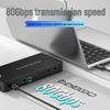 Thunderbolt 5 Data Cable: 120G High-Speed, 240W Fast Charging, 16K Screen Casting, Dual Type-C