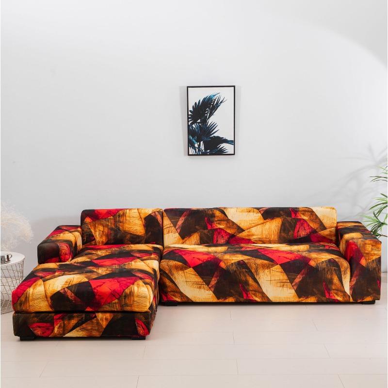 Four Seasons Stretch Sofa Cover Fully Covered Printed Anti Dirty Sofa Cover Full Cover Fabric Combination Anti Slip Cover