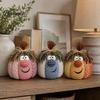 Soft Fabric Ornaments for Living Room Whimsical Patchwork Pumpkin, Pumpkin Table Decor, Cute Smiling Face Unique Handmade Gifts Autumn Harvest
