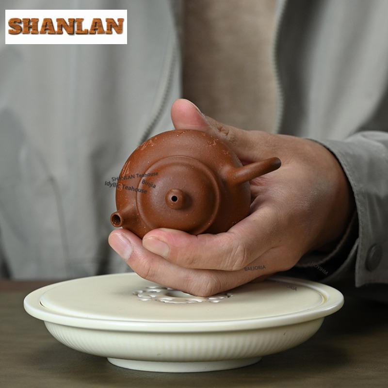 100ml Retro Yixing Purple Clay Teapots Handmade Big Belly Rongtian Pot Raw Ore Downhill Mud Kettle Zisha Tea Set Tableware Gifts