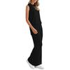 Women's Color Casual Fashion Sleeveless Vest And Pants Two-piece Set