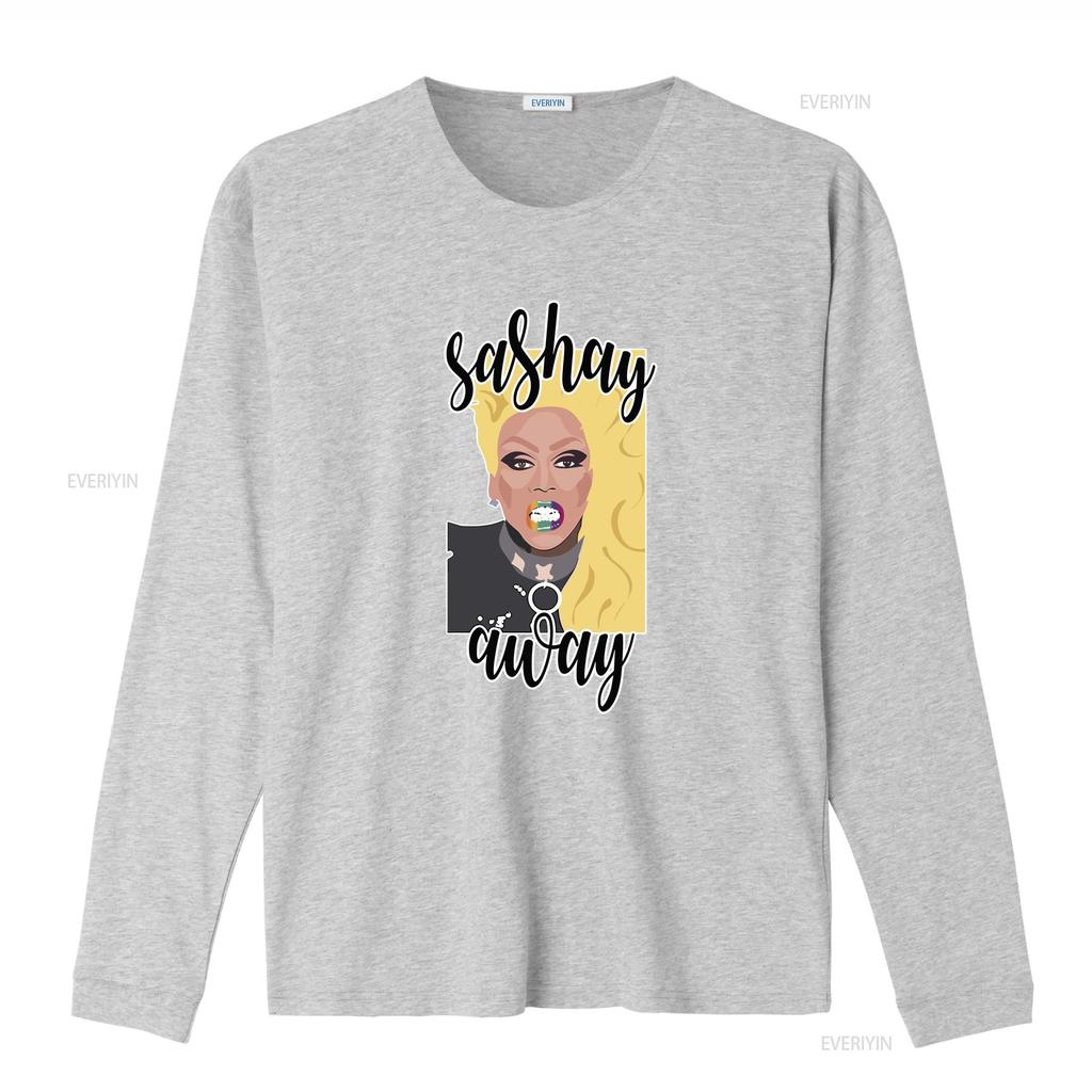 Maglietta Cult Relevant Sashay Away RuPauls Drag Race vintage Lavata Versatile Top Per L'Uso Quotidiano Comodo Casual Elegante
