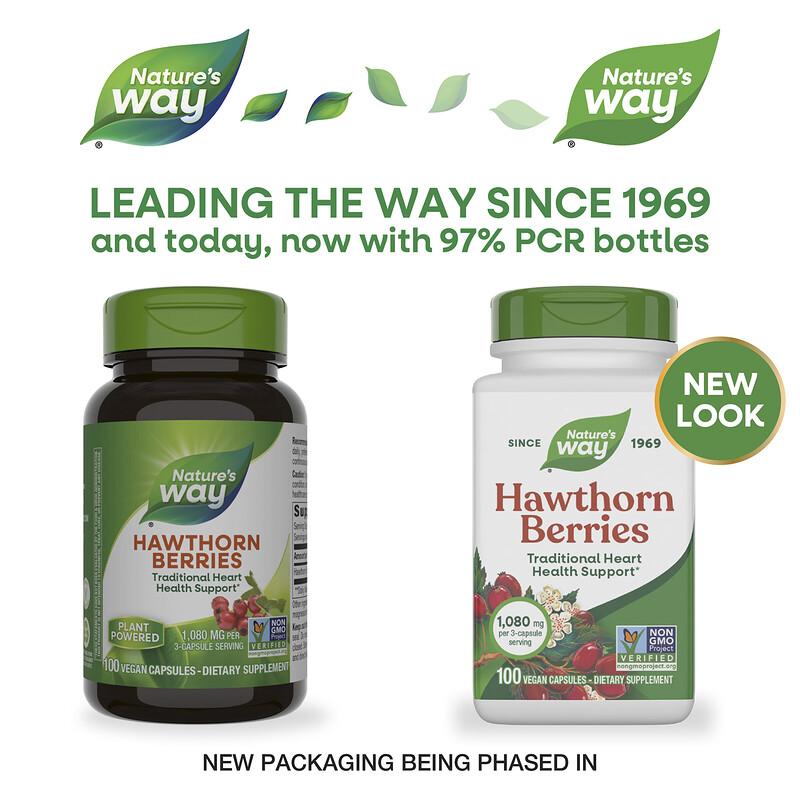 Hawthorn Berries, 100 Vegan Capsules (360 Mg Per Capsule)