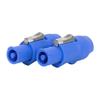 NAC3FCA NAC3FCB 3Pin Power Connector LED Speakon Male Plug Blue (Input)+White (Output) Plug+Female Socket 20A 250VAC