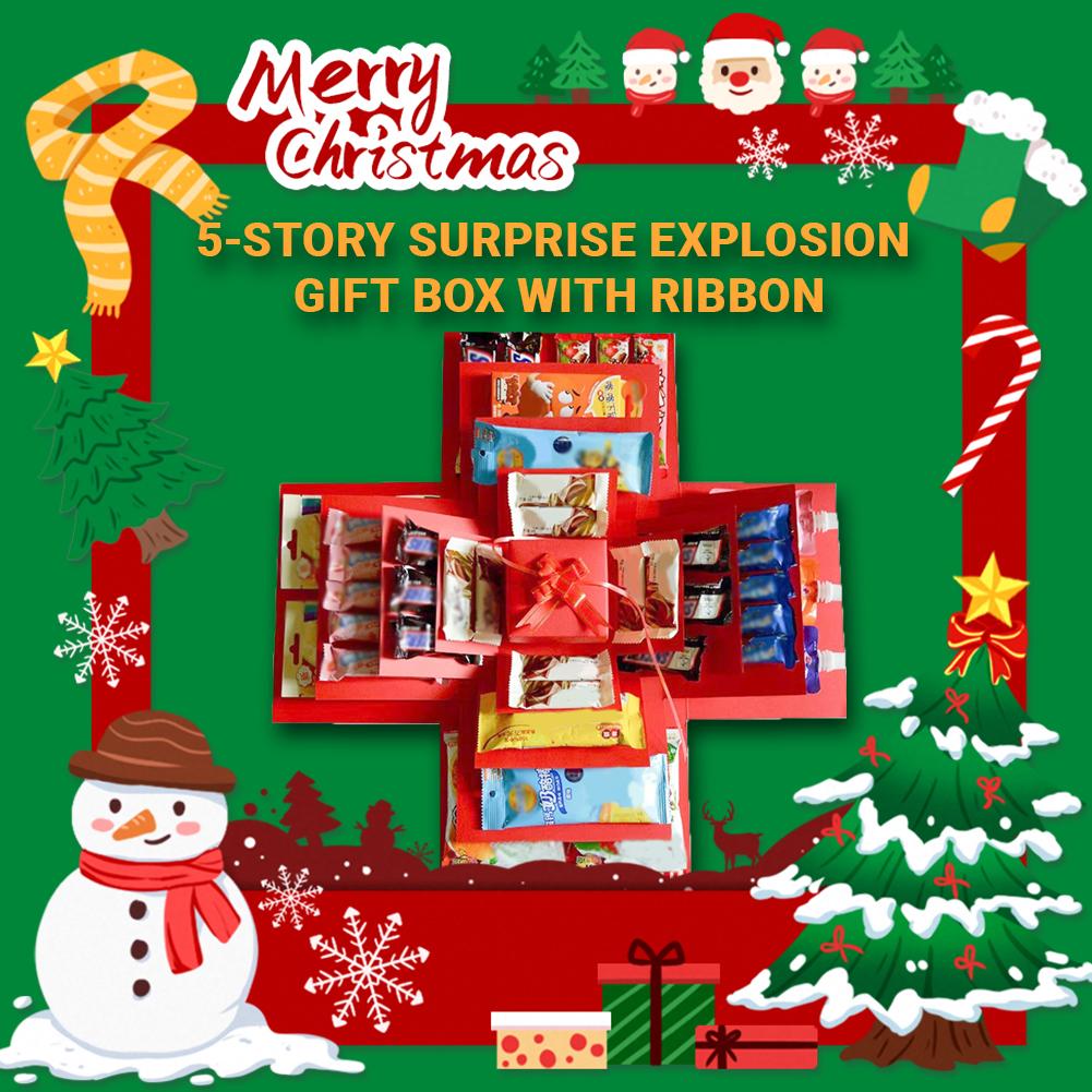 5-Layer DIY Creative Explosion Gift Box, Create Various Gifts By Yourself Mysterious Self-made Gift for Birthday, Christmas
