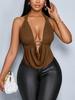 European and American Spice Girls Women's Top Tube Top Sexy Summer New Neck Halter Suspender