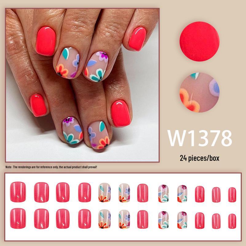 One World Spring Elegance: Exquisite Mix-and-Match Flower Nail Tips