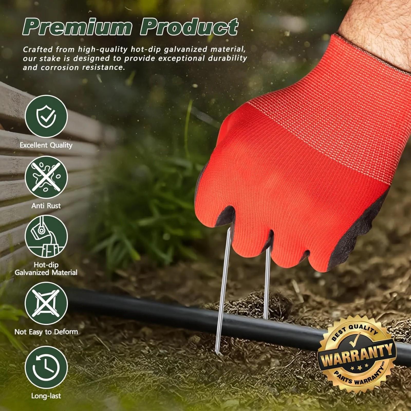 

U-образные колышки для грунта, Колышки для мульчирования труб, Зеленые , Палатка, Оцинкованные , Инструменты для наружной фиксации One Size