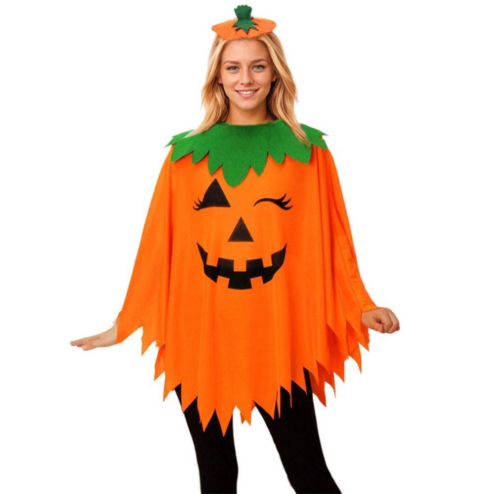 Witch Costume Pumpkin Cosplay Costume Smock Style Party Masquerade Cloth  Halloween
