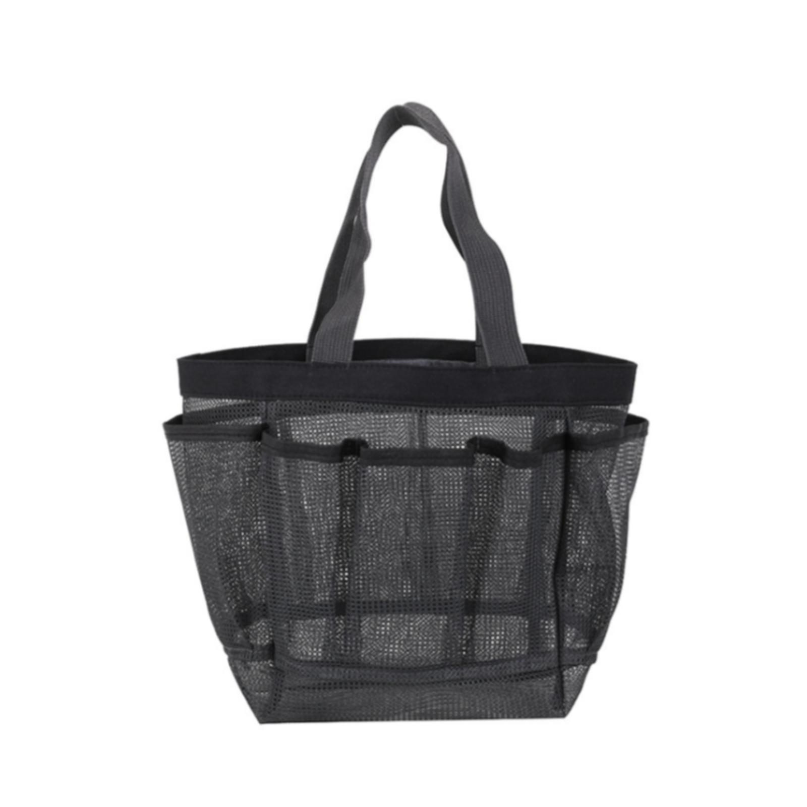 Mesh Shower Caddy Cosmetic Pouch Toiletry Accessory Multipurpose Essential Toiletry Storage Bag for Gym Dormitory Travel Beach серый