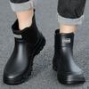 Non-slip Waterproof Short-tube Rain Boots Thickened Outdoor Fishing Rubber Boots Men