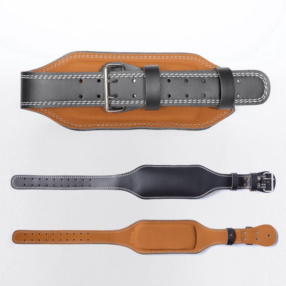 PU Leather Waist Support Belt Adjustable Weight Lifting Belt Durable Waist Support  Men&Women