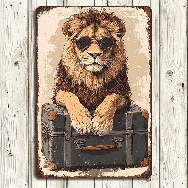 Retro Metal Animal Wall Art for Home Kitchen Farm Cafe Garden