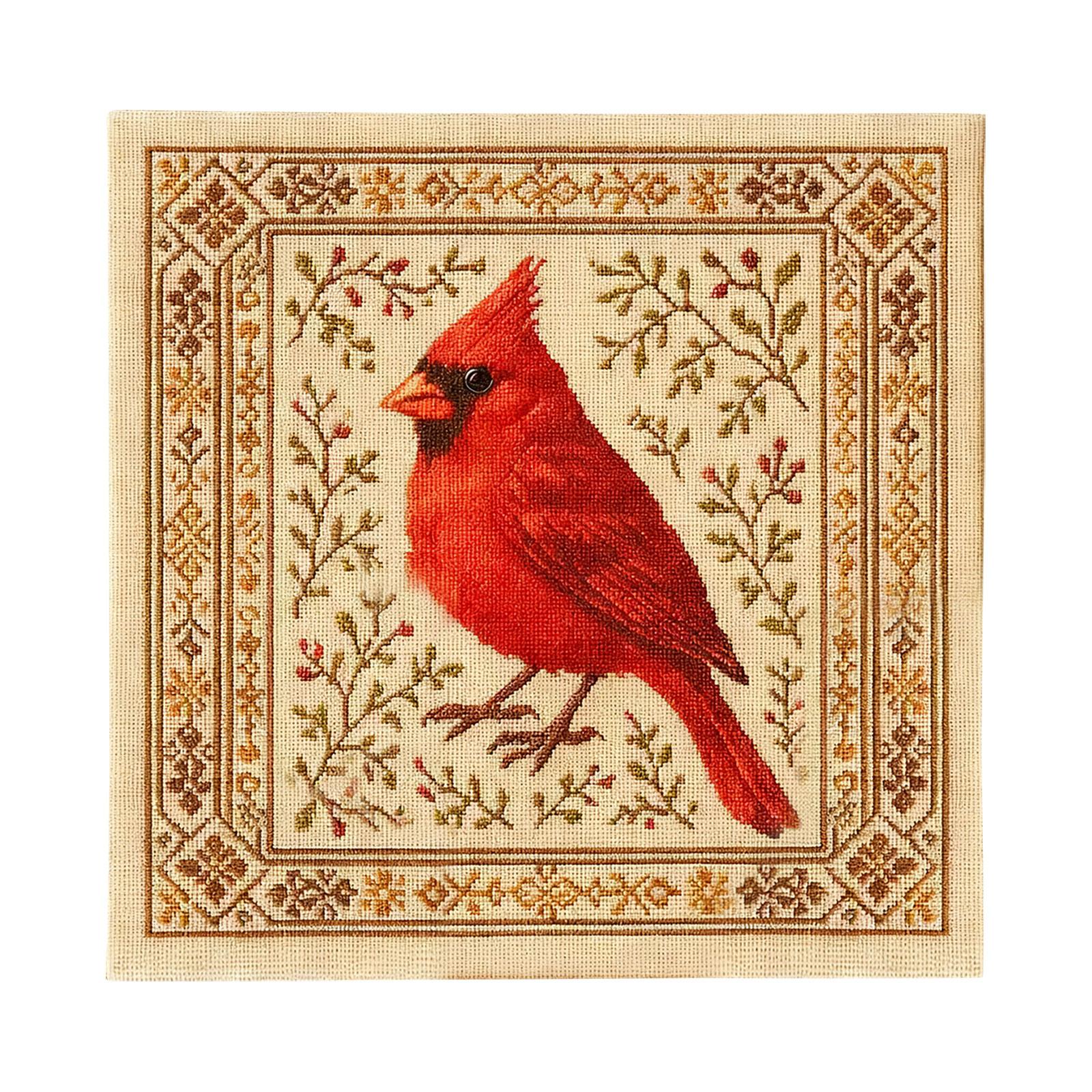 

Набор для вышивания крестом с цветочным узором, Персонализированный набор для вышивания птиц крестом для взрослых начинающих, DIY вышивка иглой, настенное искусство для дома One Size