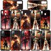 Phone Case for Samsung Galaxy S25 S23 S22 S24 Ultra FE A05 A06 A15 A16 A36 A37 A35 A54 A55 A56 A57 A25 A26 A53 Levi Attack On Titan Eren Jaeger Cover