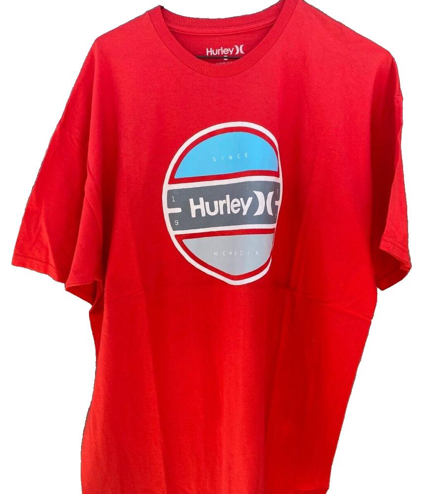 

Hurley Since 1999 T-Shirt Size 2XL Red White and Blue Graphic Print Unisex T-Shirt XXXL