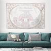 1pc Pink Floral My Melody Tapestry 2D Single Print Easy Hang Room Decor Daily Living Space Decorative Indoor Event Use Tapestry