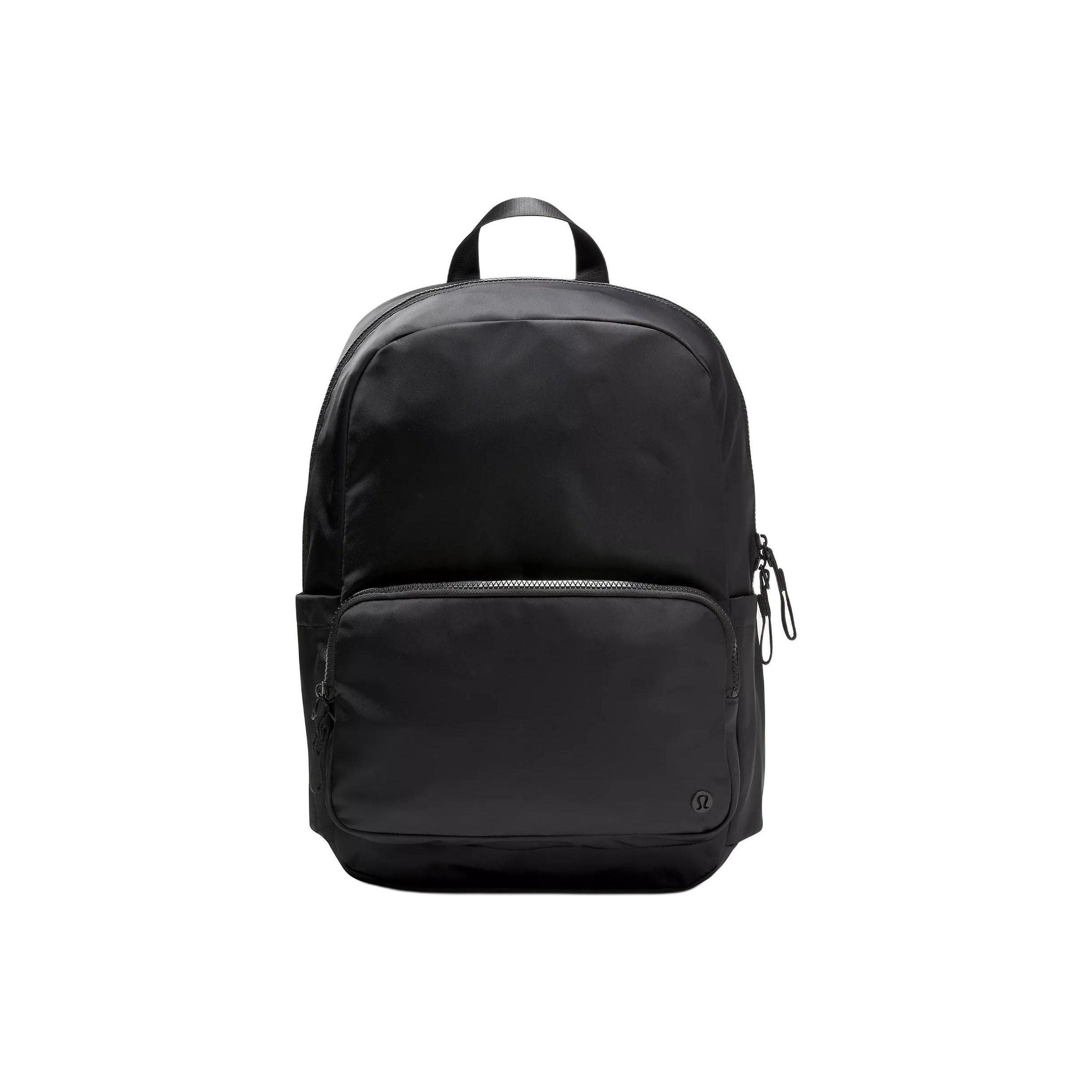 Lululemon Everywhere 22L Classic Logo Recycled Nylon Backpack Unisex Backpack Black Graphite-Grey LU9CMAS-043646 Black & Graphite Gray