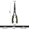 Premium Stainless Steel Multi-Functional Lure Pliers with Non-Slip Handle and Hook Remover Line Cutter for Fishing Tackle.
