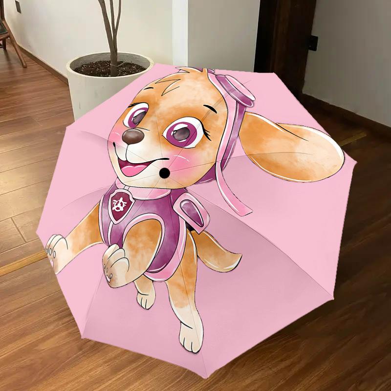 1PC puppy dog Umbrella-8-Rib Reinforced, Automatic Open, Lightweight & Durable, Cute Fashion Accessory for Outdoor, Beach or Casual Use, Beach Umbrell