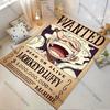 One Piece Luffy Bounty Poster Rug, Suitable for Living Room, Bedroom, and Sofa Decoration, and Can Also Be Used As a Non-slip Play Mat for Children.