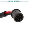 ACROPIX DC T10 Extension Wiring Harness Car LED Light Socket Adapter Connector Black 2pcs