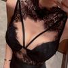Long Night, romantic lingerie, sexy and hot lace cutout, tight-fitting dress for women, black spice girls, nightclub uniform 1960