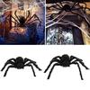 Araña Negra Artificial Decoración de Banquete de Festival de Fiesta de Terror de Halloween
