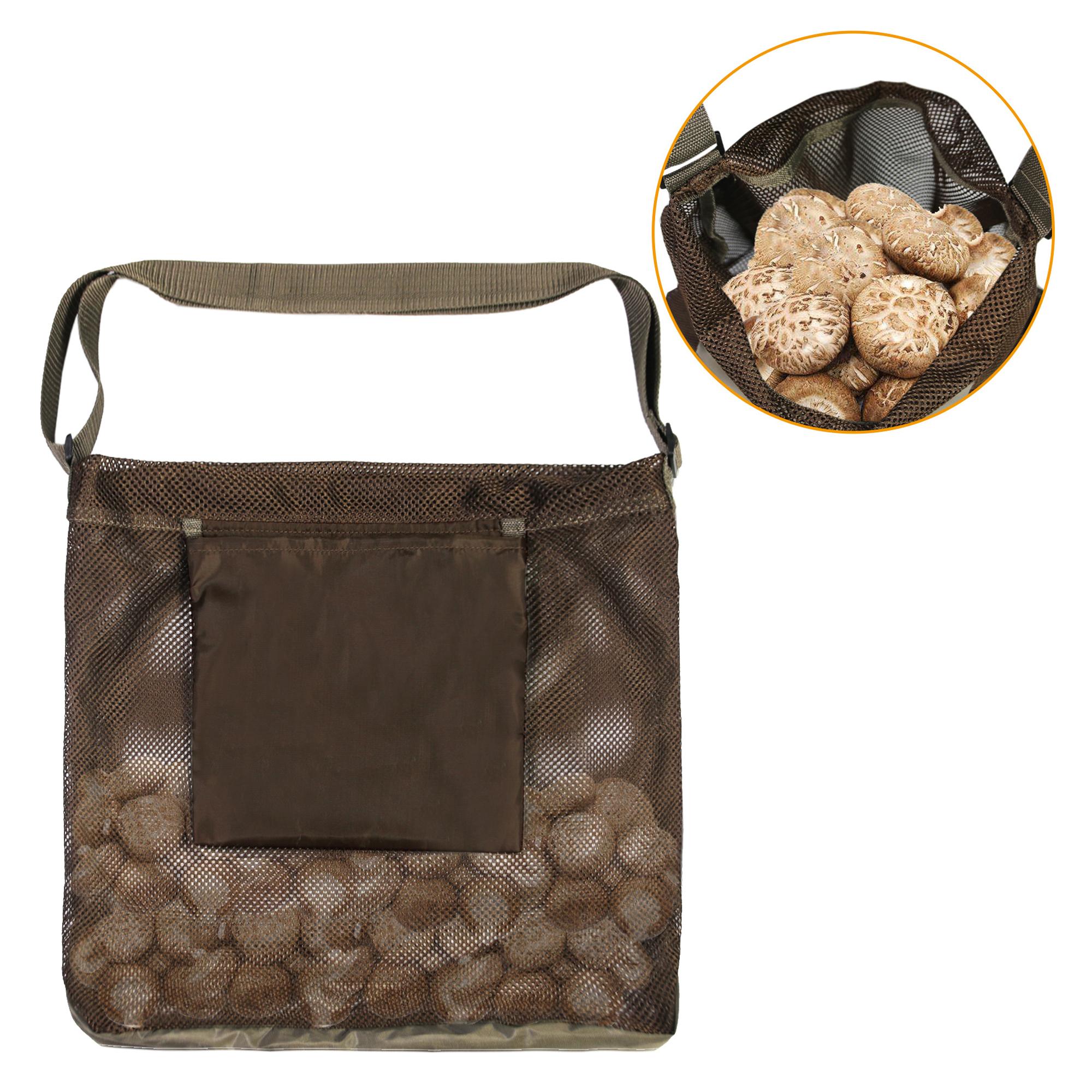 

846403 Outdoor Mushroom Hunting Mesh Bag Fruit Picking Bag Harvest Bag,45x42cm (No FDA) Type A