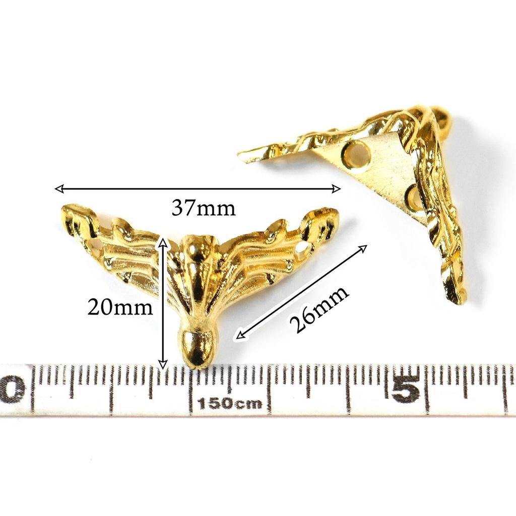 Nippon Chuko Gold Cat Claw Feet Hardware Large 4-Pack with Screws ACF2-G for Crafting