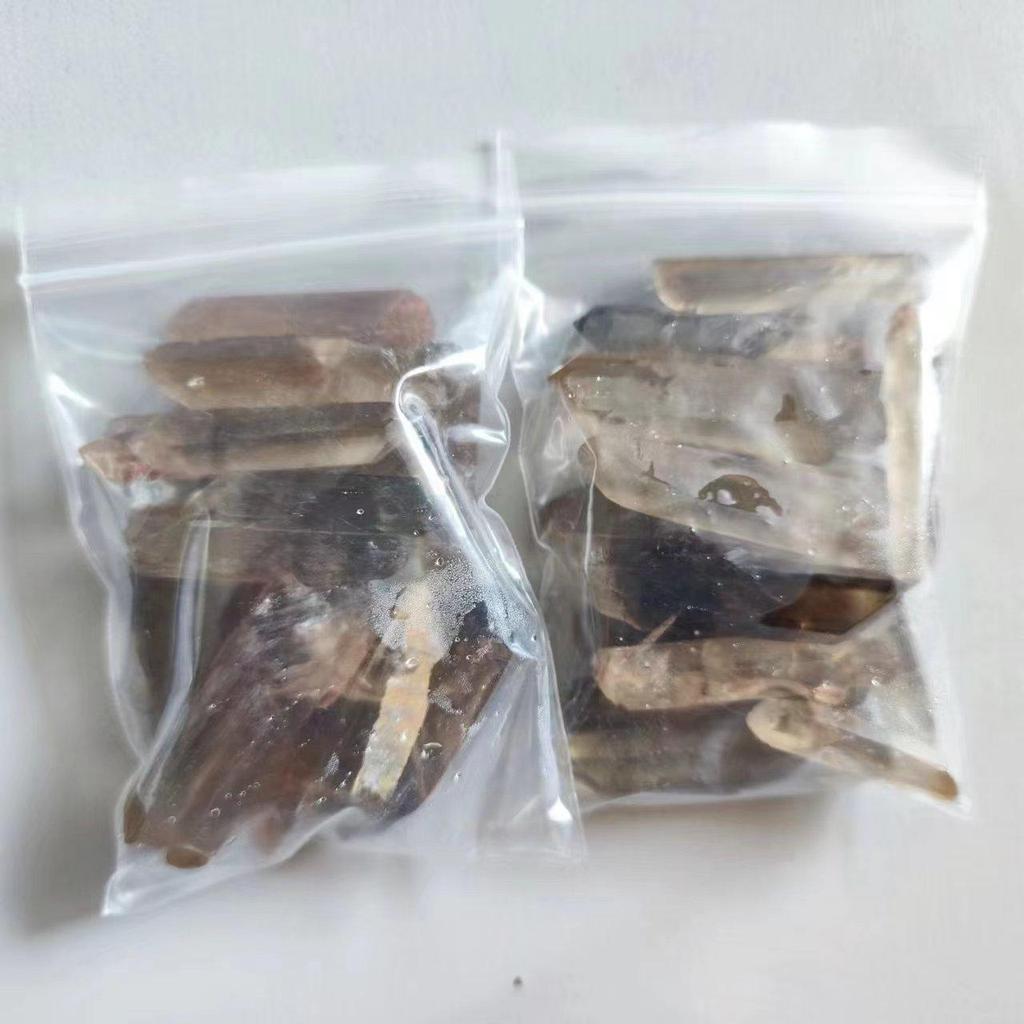 Natural Smoky Quartz Crystal Points Specimen Reiki Healing Stone Hexagonal Prisms Obelisk Wand Tower Energy Meditation Decora