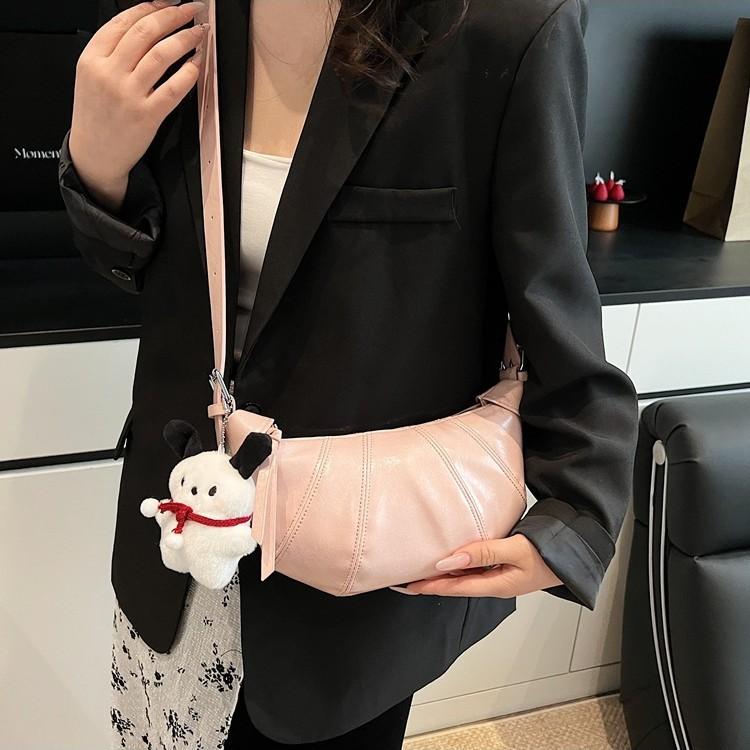 Exquisite retro croissant bag versatile dumpling bag new trendy fashion shoulder messenger women's bag
