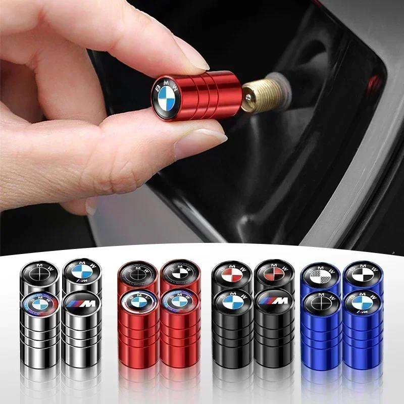 4pcs Car Accessories Aluminum Valve Caps Car Wheel Tires Valves For BMW M E90 E60 E46 E93 F20 F21 F30 F31 F32 F33 F34 F15 F10