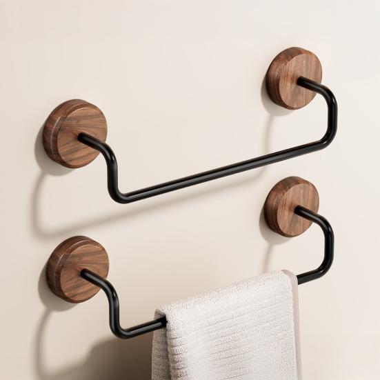 1/2Pcs Modern Style Bathroom Towel Hanger Anti-Rust Simple Installation Wall Mounted Single