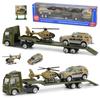 Play Vehicles Set Toy Construction Police Car Fire Engine Truck Playset Friction Powered Engineering Toy for Boys Girls Toddlers