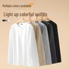 Mark Fairwhale Unisex Korean Style Relaxed Fit Henley Long Sleeve T-Shirt