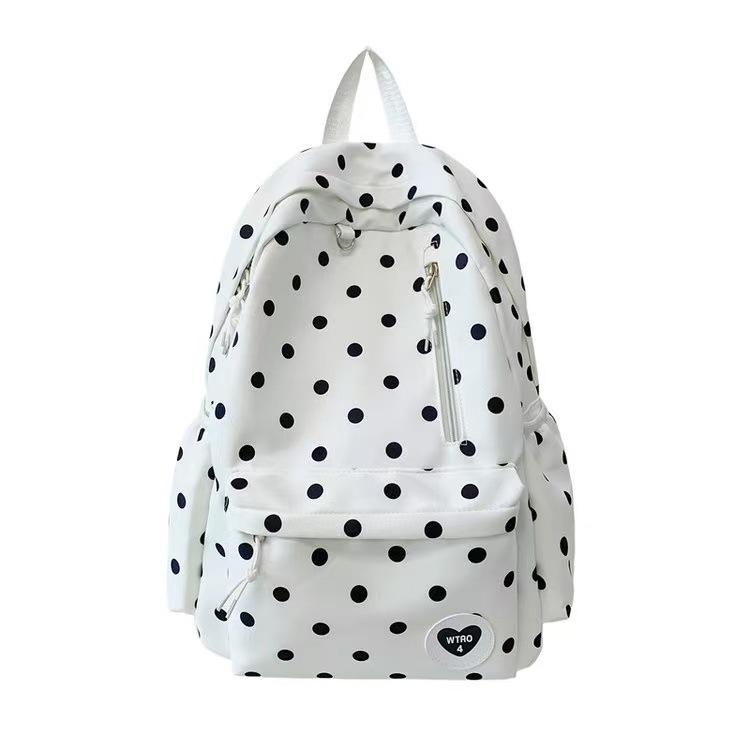 Zaino Giapponese Piccolo Fresco Pois Zaino Fiocco Studente Scuola Media Viaggio Stile College Zaino Leggero