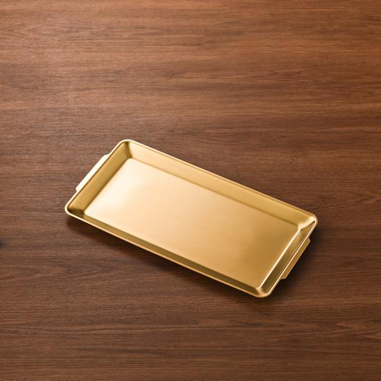 Stainless Steel BBQ Serving Tray Heavy Duty Rectangular Serving Platter with Handles Dishwasher Safe