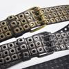 New Men's and Women's Same Willow Hollow Air Eye Punk Style Belt Personalized Trend Waist Belt
