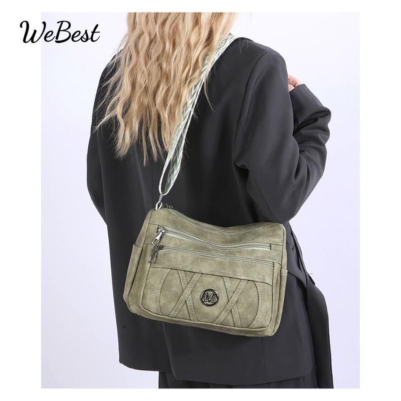 

Minimally Designed Multi Layered Women s Crossbody Bag