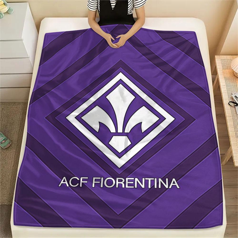Coperta in Flanella ACF Fiorentina, Alta qualità, Confortevole per Tutte le Stagioni, Arredamento per la Casa, Calore e Comfort