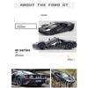 Model auta Ford GT v měřítku 1/36, stahovací autíčko s otevřenými dveřmi pro děti Batole Kluci Dívčí Dárková kolekce