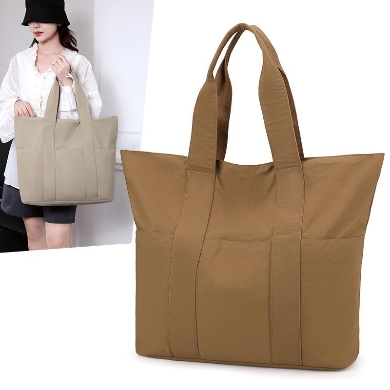 Autumn new simple casual shoulder bag retro large capacity shoulder bag to work carry commuter tote bag women