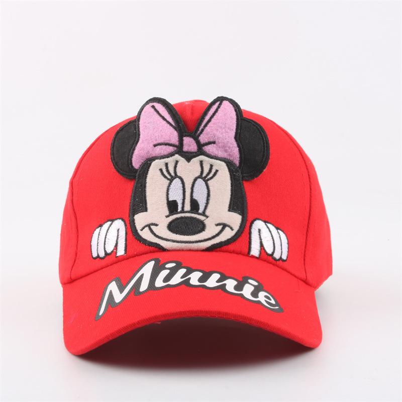 Disney Princess and Mickey Minnie Baseball Cap Sun Protection Breathable Knitted Sun Hat Outdoor Casual Style Crochet Baseball Cap