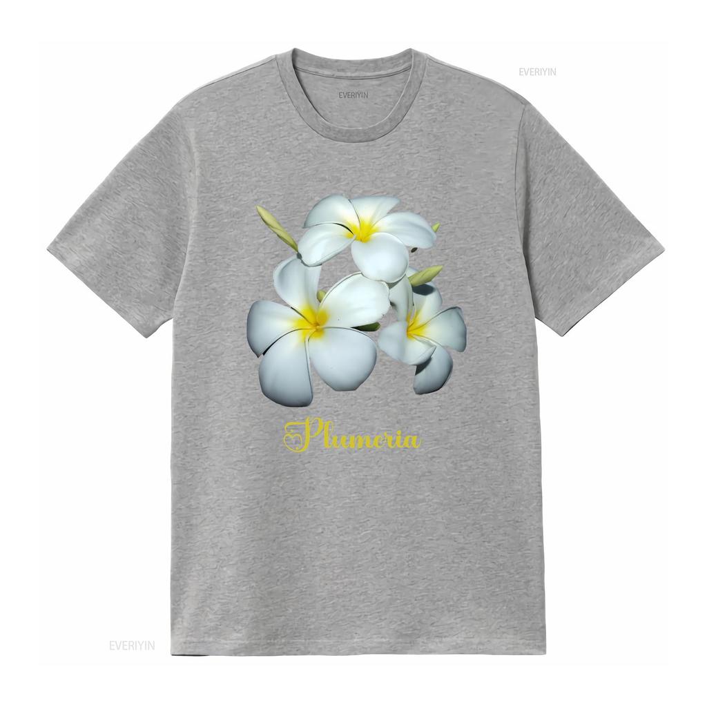 T-shirt Plumeria Fiori Hawaiani Bianco regalo per mamma fiore Hawaii vintage Lavata Morbida Unisex Traspirante grafica Elegante