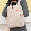 Schoolbag Women's Business Computer Bag Short Business Trip Multifunctional Backpack Student Large Capacity Rhombus Backpack
