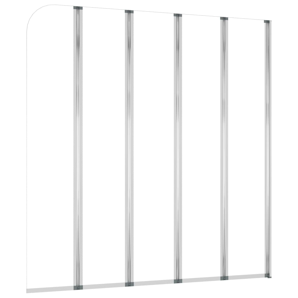 Vidaxl Duschwand für Badewanne, 120 x 140 cm, Gehärtetes Glas, Transparent