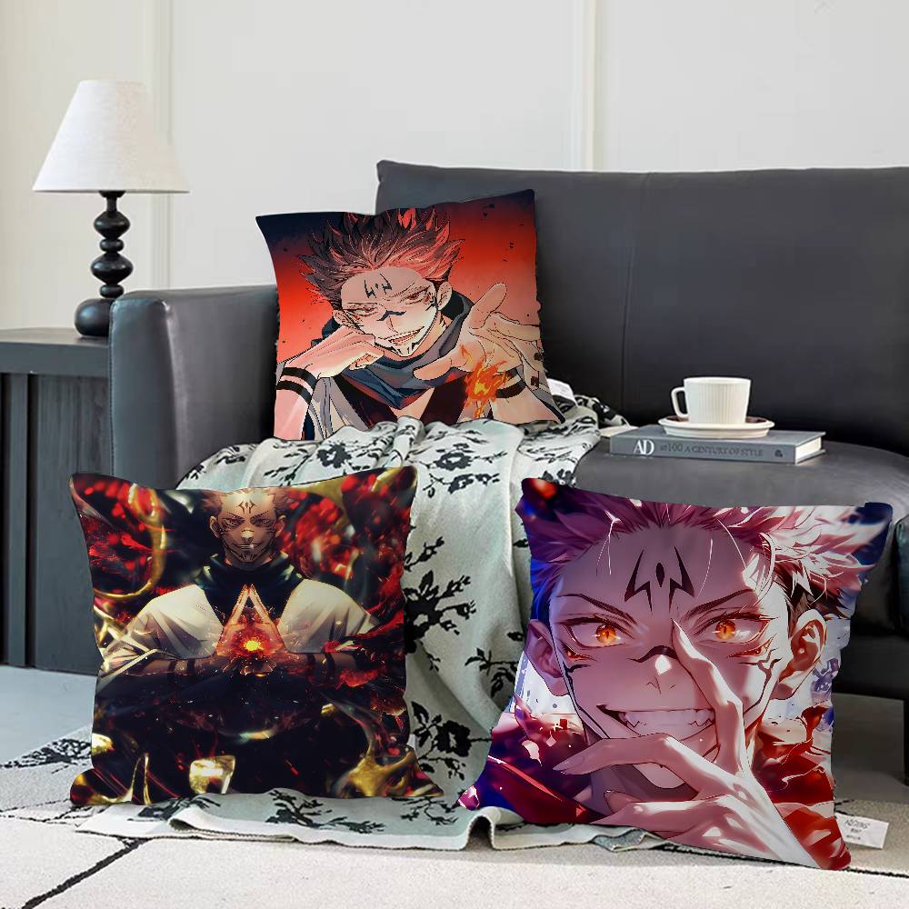 Anime Sukuna Personalized Pillow Dust Cover Bedroom Kids Party Decoration Pillowcase Birthday Children Gift