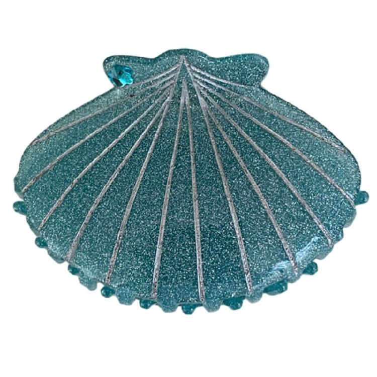 Женская заколка-краб для волос Ракушка Нежная Свадебная вечеринка Зажим для волос Темперамент Заколка-краб для волос синий